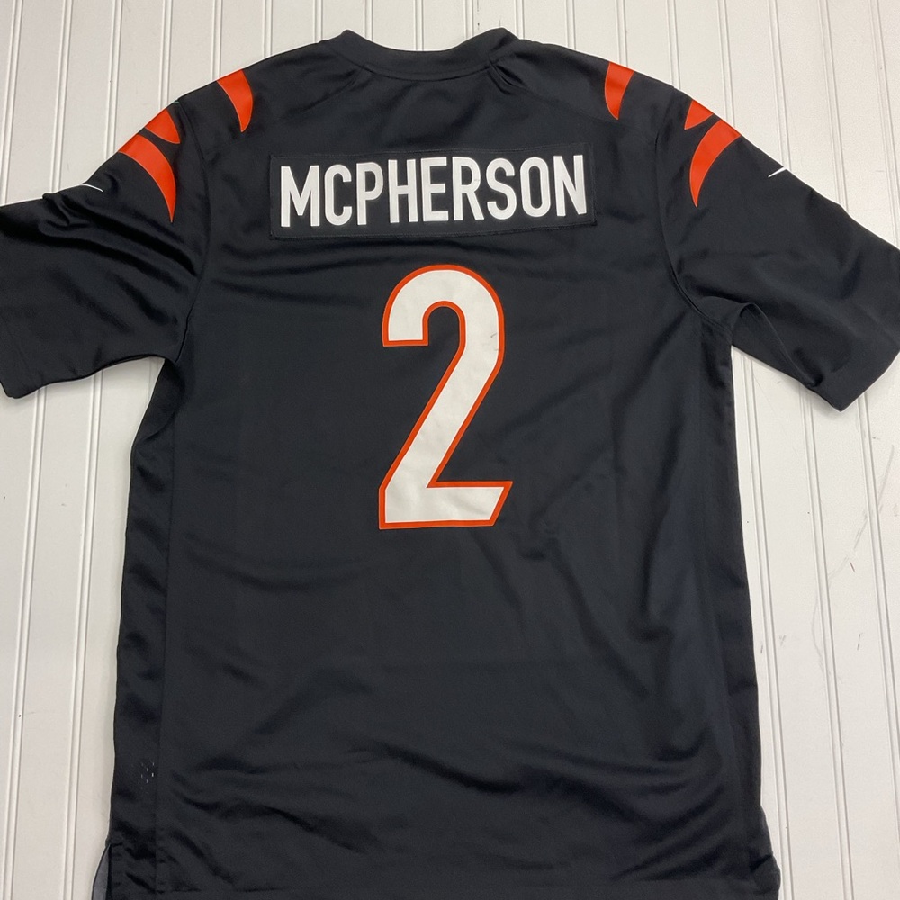 Nike Cincinnati Bengals Evan McPherson #2 Game Jersey Black - Men's Size Medium